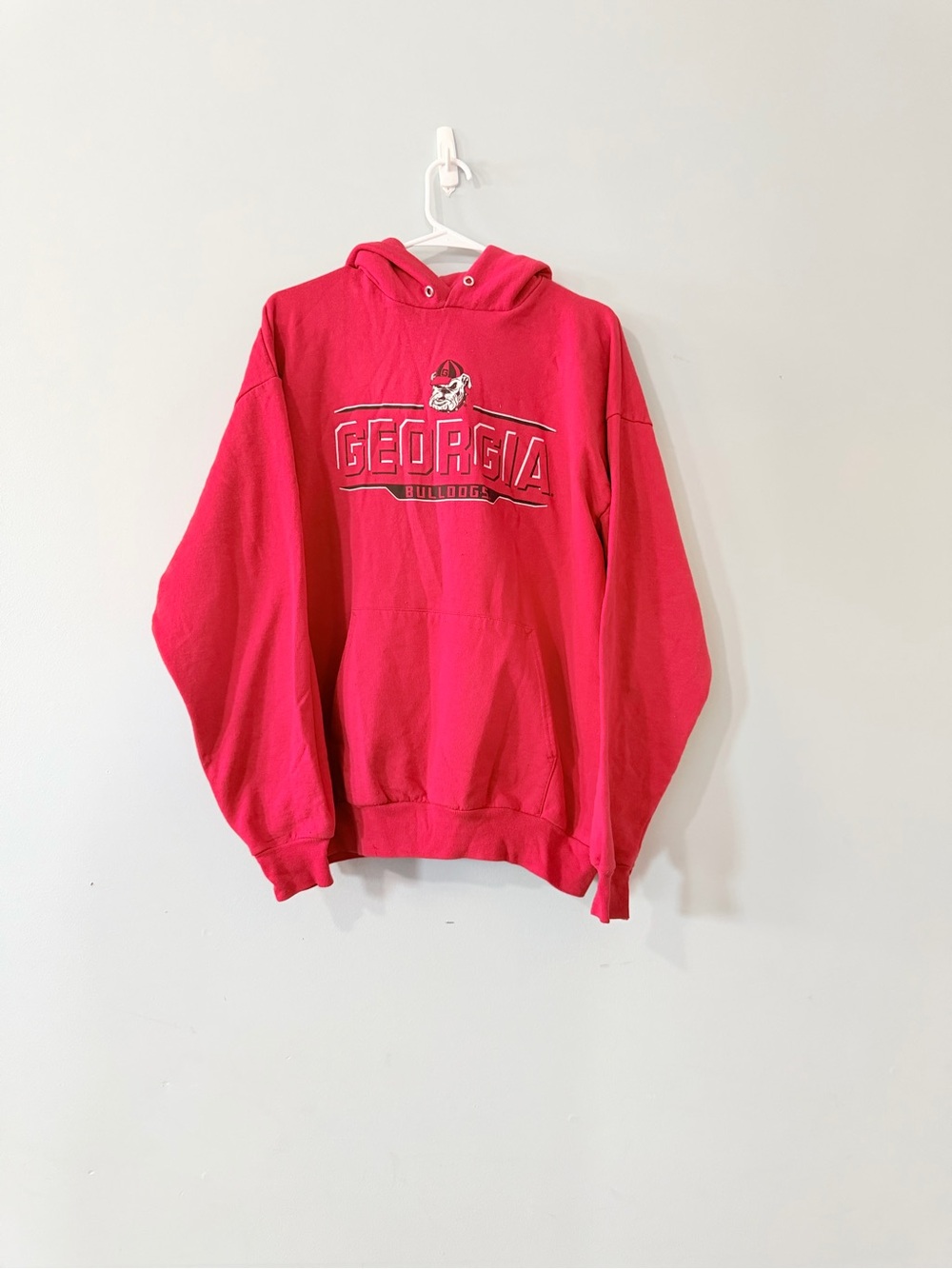 Georgia Bulldogs Hanes XL Red Hoodie UGA College Football Sweatshirt